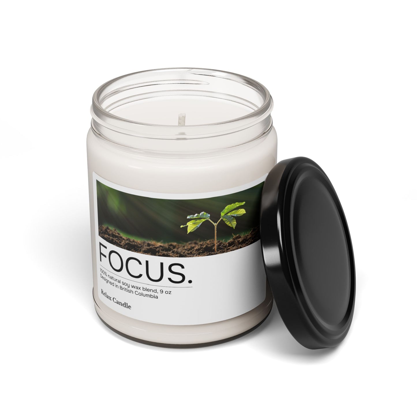 Focus Relax Candle – Natural Soy Wax | Enhance Concentration & Clarity